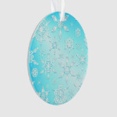Crystal Snowflakes Pattern Ornament (Vorderseite)