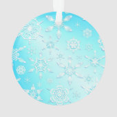 Crystal Snowflakes Pattern Ornament (Rückseite)