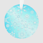 Crystal Snowflakes Pattern Ornament (Vorderseite)