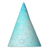Crystal Snowflakes Pattern Partyhütchen (Rechts)
