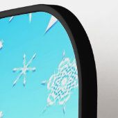 Crystal Snowflakes Pattern Pickleball Schläger (Linke Seite)