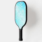 Crystal Snowflakes Pattern Pickleball Schläger (Links)