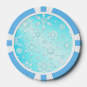 Crystal Snowflakes Pattern Pokerchips (Vorderseite)