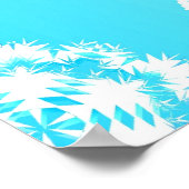 Crystal Snowflakes Pattern Poster (Ecke)