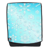 Crystal Snowflakes Pattern Rucksack (Vorderseite)