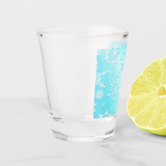 Crystal Snowflakes Pattern Schnapsglas (Links)