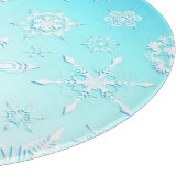 Crystal Snowflakes Pattern Schneidebrett (Ecke)