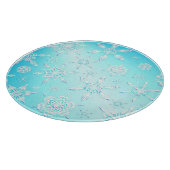 Crystal Snowflakes Pattern Schneidebrett (Ecke)