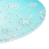 Crystal Snowflakes Pattern Schneidebrett (Ecke)