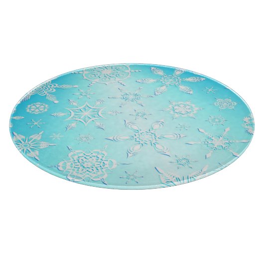 Crystal Snowflakes Pattern Schneidebrett (Ecke)