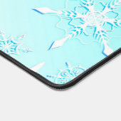 Crystal Snowflakes Pattern Schreibtischunterlage (Ecke)