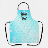Crystal Snowflakes Pattern Schürze (Vorderseite)