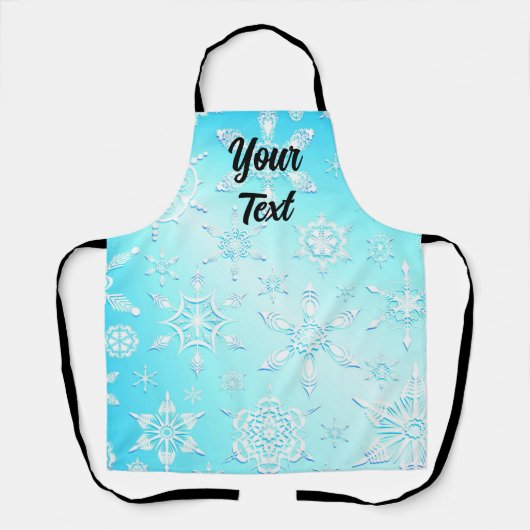 Crystal Snowflakes Pattern Schürze (Vorderseite)