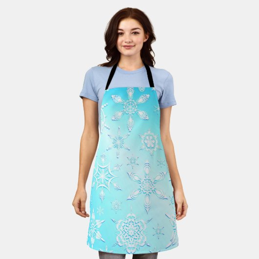 Crystal Snowflakes Pattern Schürze (Getragen)