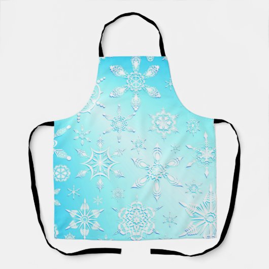 Crystal Snowflakes Pattern Schürze (Vorderseite)