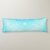 Crystal Snowflakes Pattern Seitenschläferkissen (Rückseite)