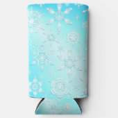 Crystal Snowflakes Pattern Selters Dosenkühler (Vorderseite)