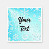 Crystal Snowflakes Pattern Serviette (Vorderseite)