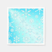 Crystal Snowflakes Pattern Serviette (Vorderseite)