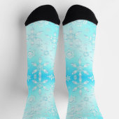 Crystal Snowflakes Pattern Socken (Oben)