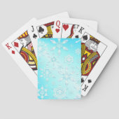 Crystal Snowflakes Pattern Spielkarten (Rückseite)