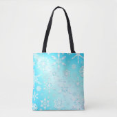 Crystal Snowflakes Pattern Tasche (Vorderseite)