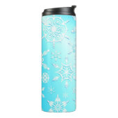 Crystal Snowflakes Pattern Thermosbecher (Nach links gedreht)