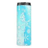 Crystal Snowflakes Pattern Thermosbecher (Rückseite)
