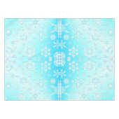 Crystal Snowflakes Pattern Tischdecke (Vorderseite (Horizontal))