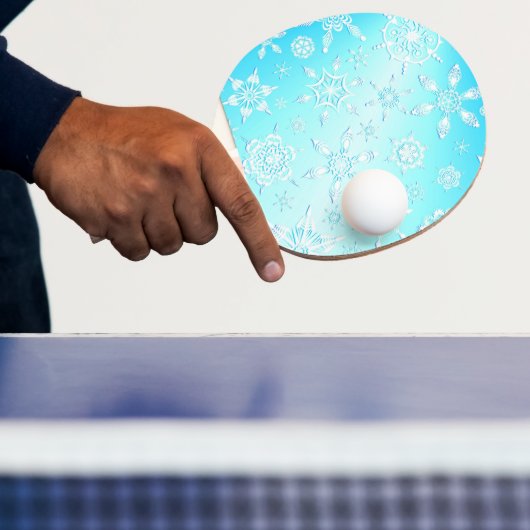 Crystal Snowflakes Pattern Tischtennis Schläger (InSitu)