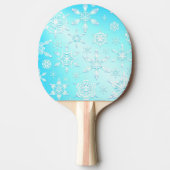 Crystal Snowflakes Pattern Tischtennis Schläger (Vorderseite)