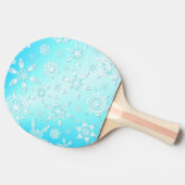 Crystal Snowflakes Pattern Tischtennis Schläger (Seitenansicht)