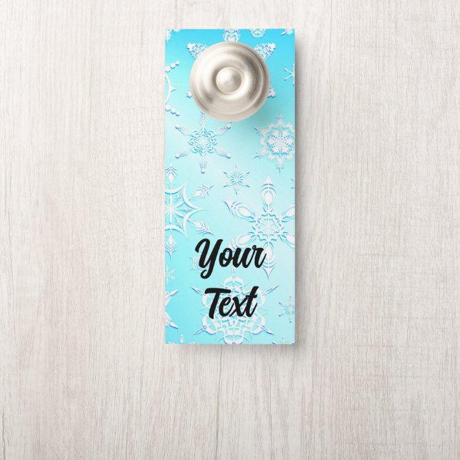 Crystal Snowflakes Pattern Türanhänger (Auf Knauf)