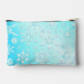 Crystal Snowflakes Pattern Zubehörtasche (Rückseite)