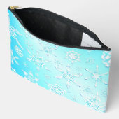 Crystal Snowflakes Pattern Zubehörtasche (Offen)