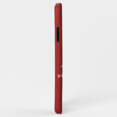 Crystal Snowflakes Red iPhone Case (Hinten/Rechts)