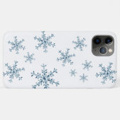 Crystal Snowflakes, weißes iPhone Case (Rückseite (Horizontal))