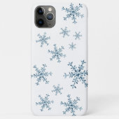 Crystal Snowflakes, weißes iPhone Case (Rückseite)