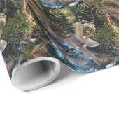 Crystal Snowman Weihnachtsbaum Ornament Geschenkpapier (Rolleneckpunkt)