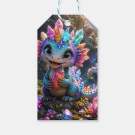 Crystal Sprout – Süße Kristall-Drache Fantasy-Kuns Geschenkanhänger