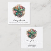 Crystal Star Square Business Card Quadratische Visitenkarte (Vorne/Hinten)