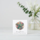 Crystal Star Square Business Card Quadratische Visitenkarte (Stehend Vorderseite)