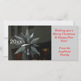 Crystal Star Yeliday Foto Card Feiertagskarte