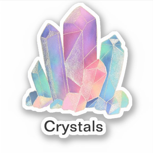 Crystal Stickers Aufkleber (Vorderseite)