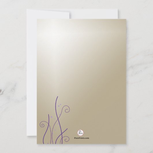 Crystal Stiefmütterchen Vielen Dank Notecards Mitteilungskarte (Rückseite)