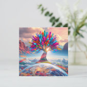 Crystal Sunrise Feiertagskarte (Stehend Vorderseite)