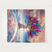 Crystal Sunrise Wandteppich (Vorderseite (Horizontal))