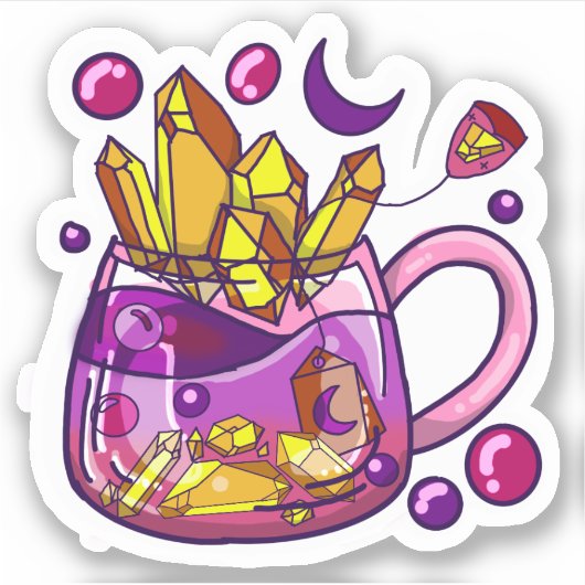 Crystal Tea Sticker (Vorderseite)