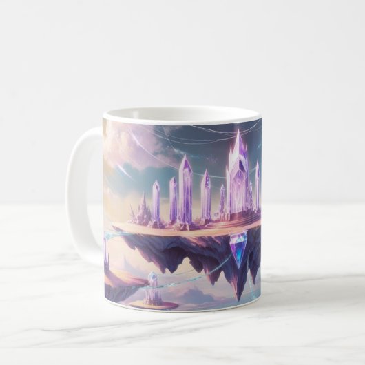Crystal Temple Tasse - Floating Fantasy Realm Kaff (Vorderseite Links)