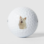 Crystal the Happy Husky Dog - Golf Balls Golfball (Vorderseite)